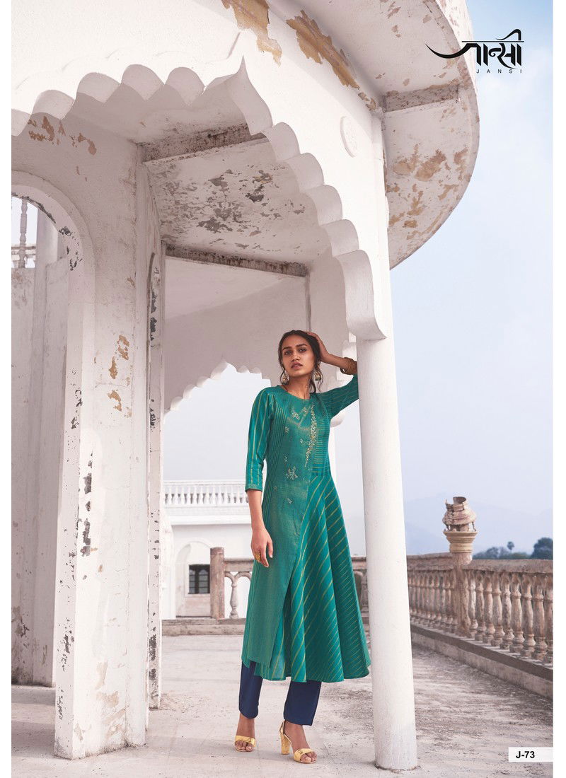 Green Colour Sringar Designer Kurti With Bottom Party Wear Collection J-73